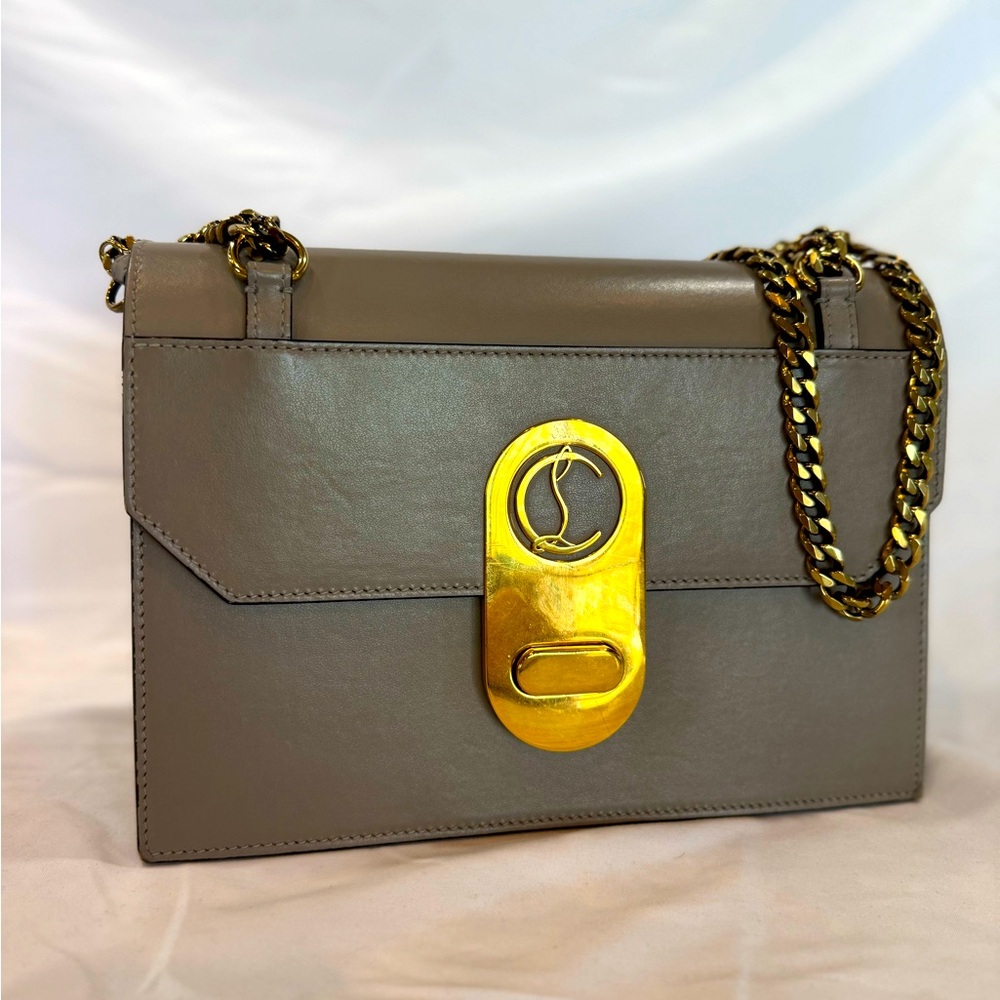 Turtledove Grey Christain Louboutin Twistlock Authentic